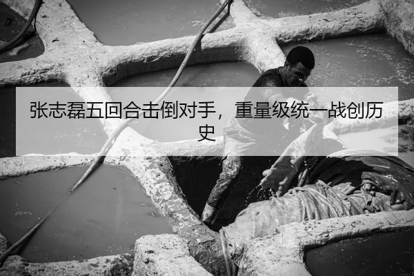 张志磊五回合击倒对手，重量级统一战创历史
